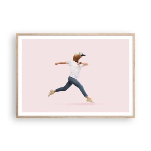 Plakát v rámu světlý dub - Špetka absurdity - 100x70 cm