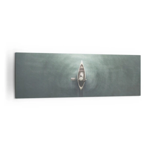 Obraz na plátně - Přes měsíční jezero - 160x50 cm