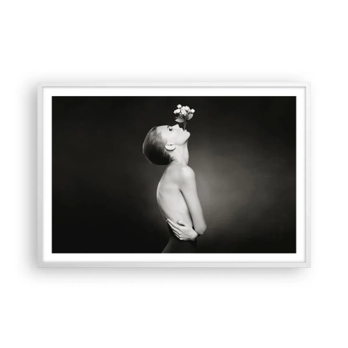 Plakát v bílém rámu - Excentrická elegance - 91x61 cm