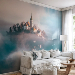 Fototapeta Premium Canvas - Ostrov snů - Krajina, Architektura, Kostel - 200x140 cm