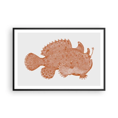 Plakát v černém rámu - A nakonec ryba - 91x61 cm