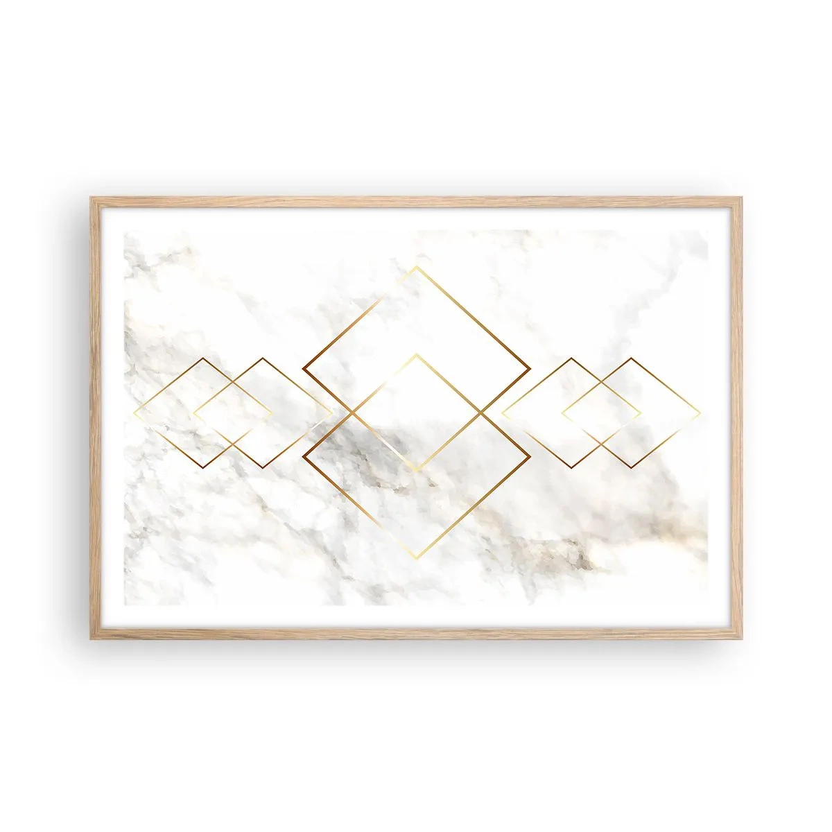 Plakát v rámu světlý dub - Pohled na nekonečno - 91x61 cm