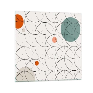 Obraz na skle - V duchu pop-artu - 70x70 cm