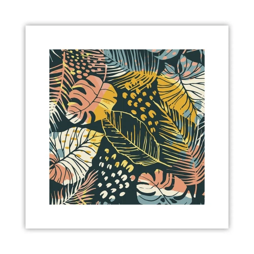 Plakát - Listová fantazie - 30x30 cm