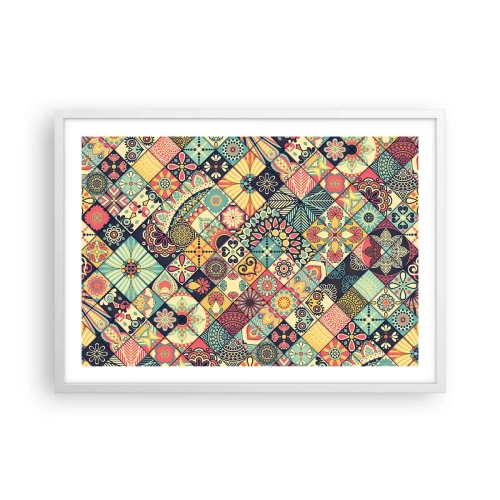 Plakát v bílém rámu - Marokánská vize - 70x50 cm