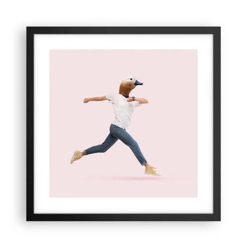 Plakát v černém rámu - Špetka absurdity - 40x40 cm