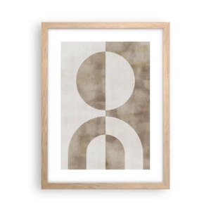 Plakát v rámu světlý dub - Podobnosti a rozdíly - 30x40 cm