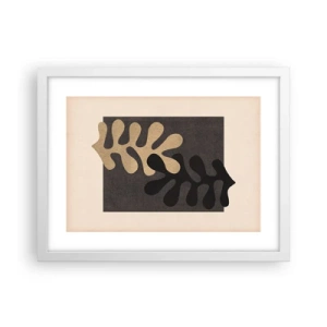 Plakát v bílém rámu - Nepřítomnost a doplnění - 40x30 cm