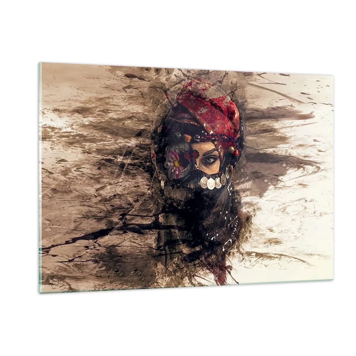 Obraz na skle - Přinejmenším znepokojující - 120x80 cm