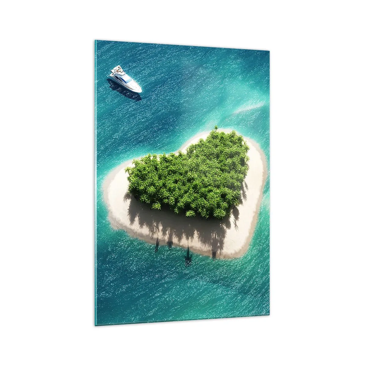 Obraz na skle - Miluji léto - 70x100 cm