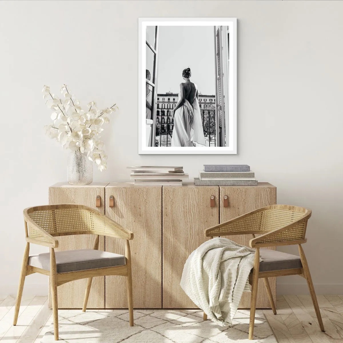 Plakát v bílém rámu - Probuzení smyslů - 30x40 cm