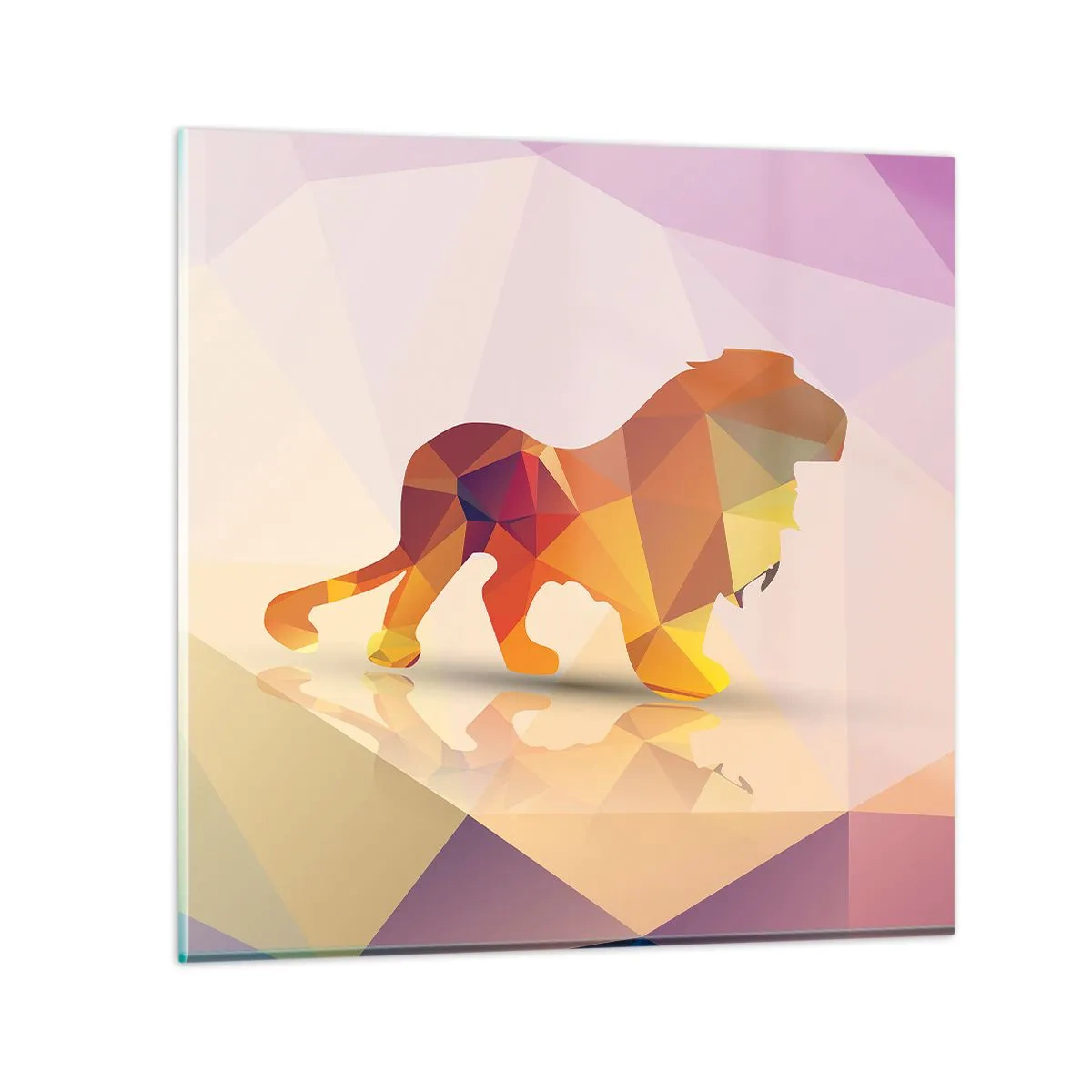 Obraz na skle - Diamantový král - 30x30 cm