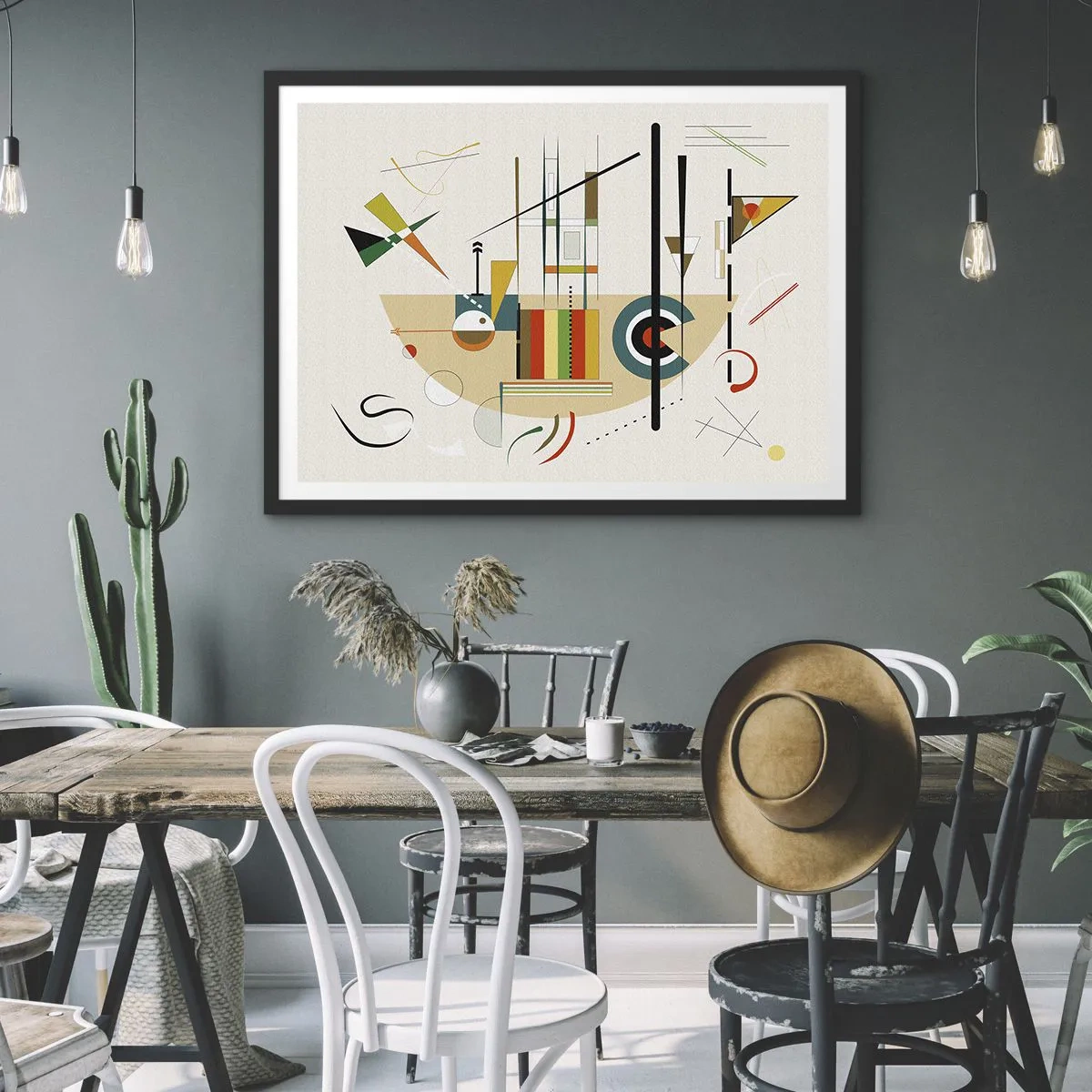 Plakát v černém rámu - A svět se směje - 70x50 cm