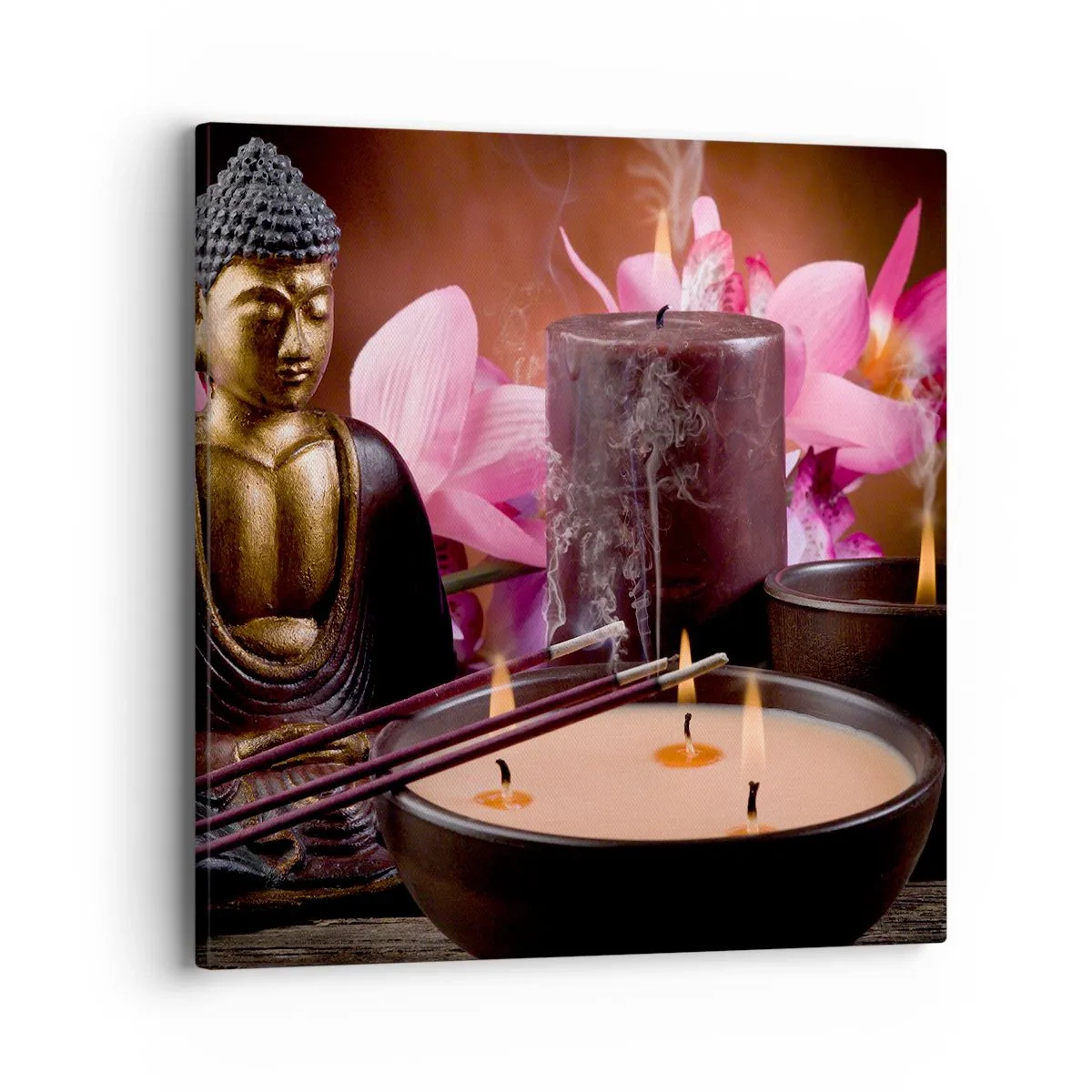 Obraz na plátně - Očistit mysl, uklidnit tělo - 40x40 cm