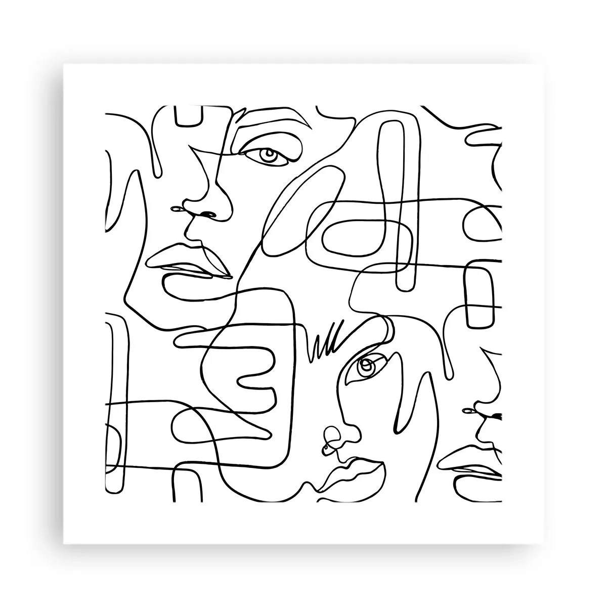 Plakát - Ve spletených emocích - 40x40 cm