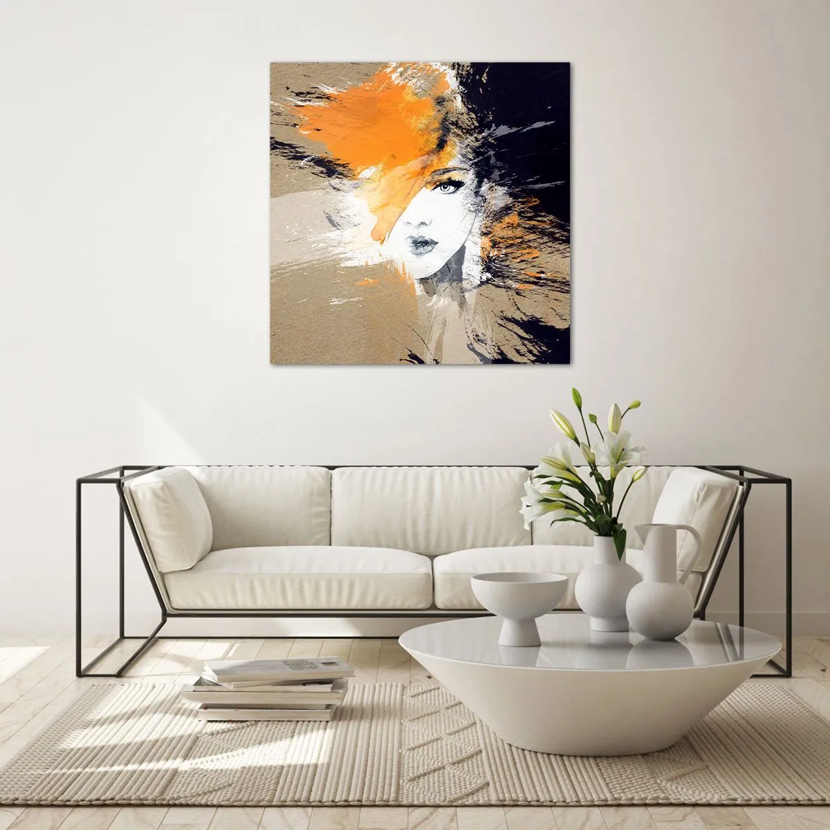 Obraz na skle - A je světlo - 70x70 cm