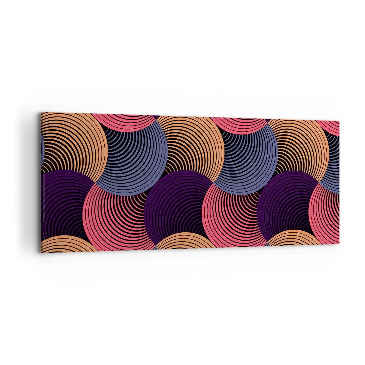 Obraz na plátně - V kruhovém rytmu - 100x40 cm