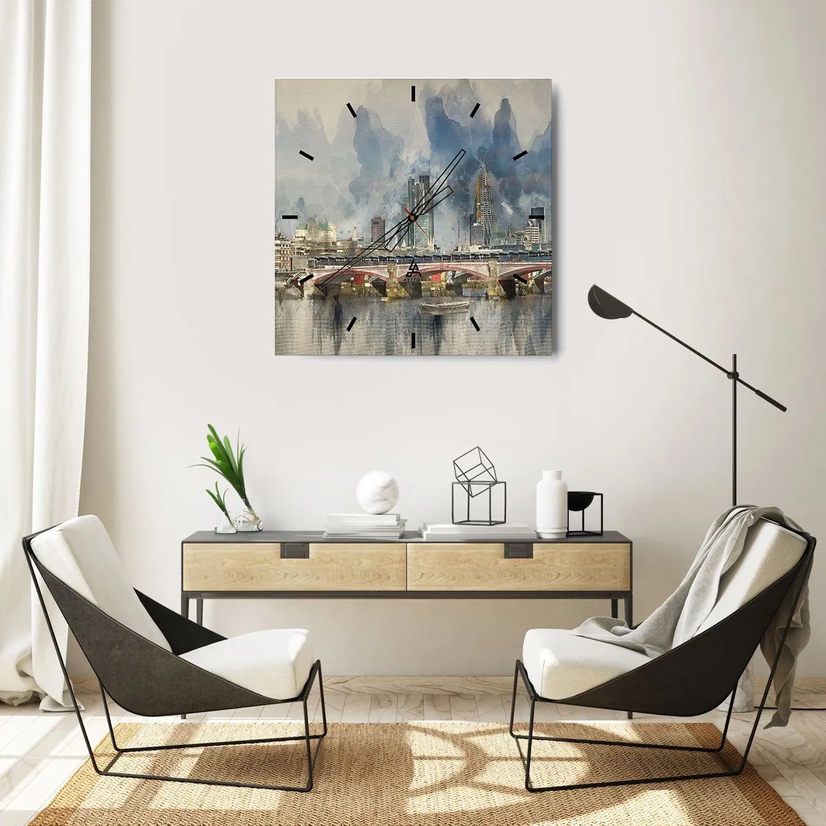 Nástěnné hodiny - Londýn v celé své kráse - 40x40 cm