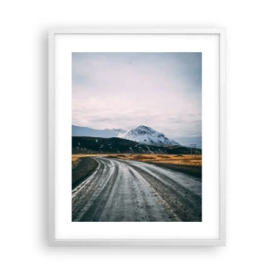Plakát v bílém rámu - V islandském stylu - 40x50 cm