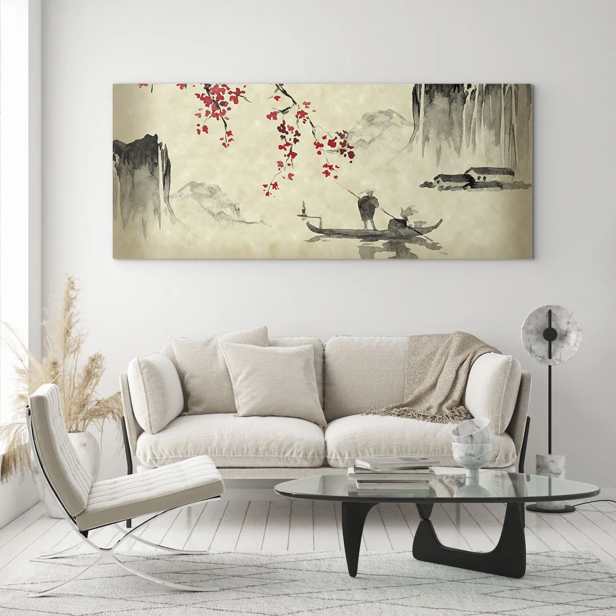 Obraz na skle - V zemi kvetoucích třešní - 100x40 cm
