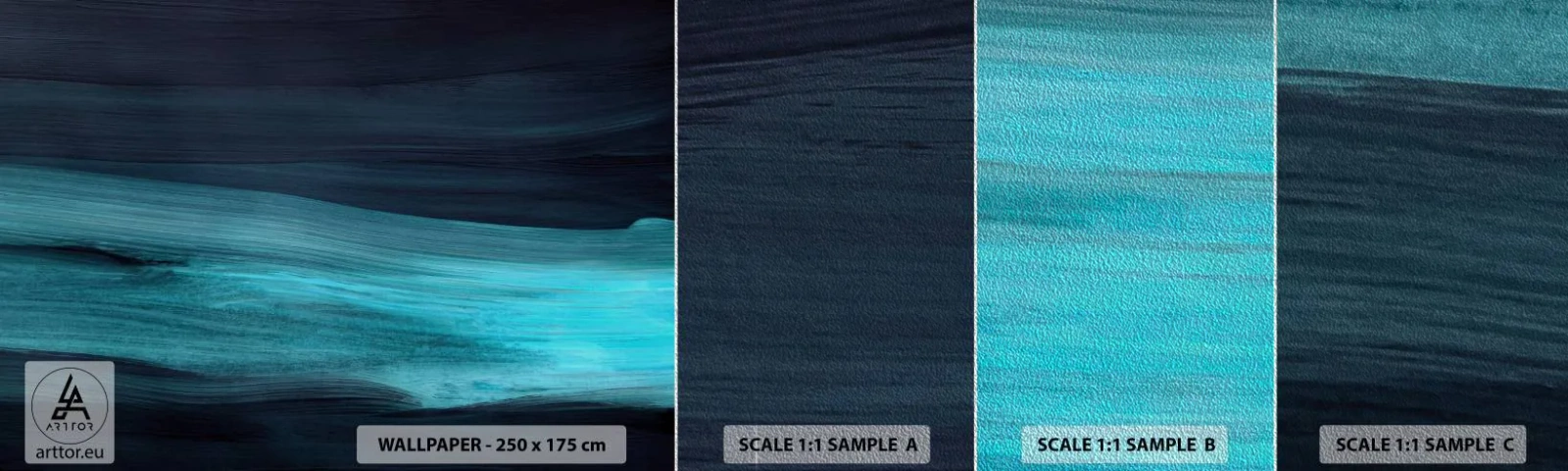 Vzor Fototapety Premium Sand - Pluj s proudem - Temný, Kus, Abstrakce - 100x30 cm