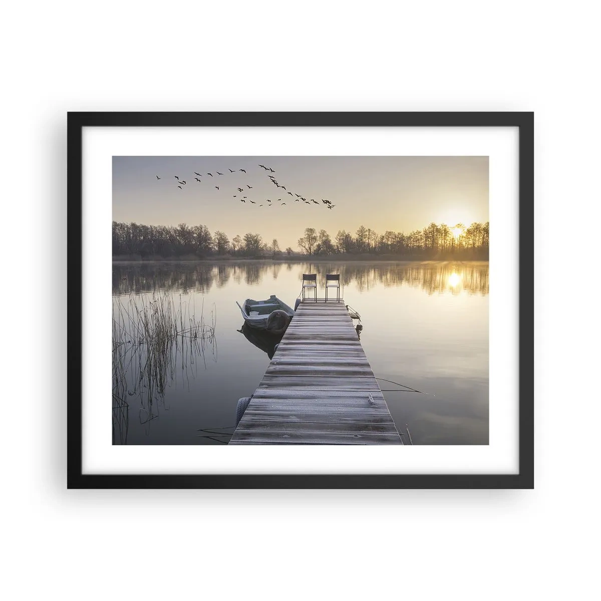 Plakát v černém rámu - Časem se vrátím - 50x40 cm