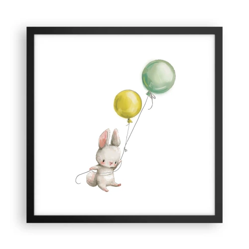 Plakát v černém rámu - Já poletím také! - 40x40 cm