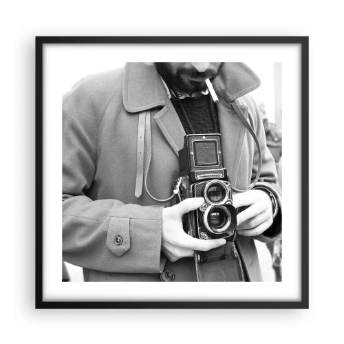 Plakát v černém rámu - V retro stylu - 50x50 cm