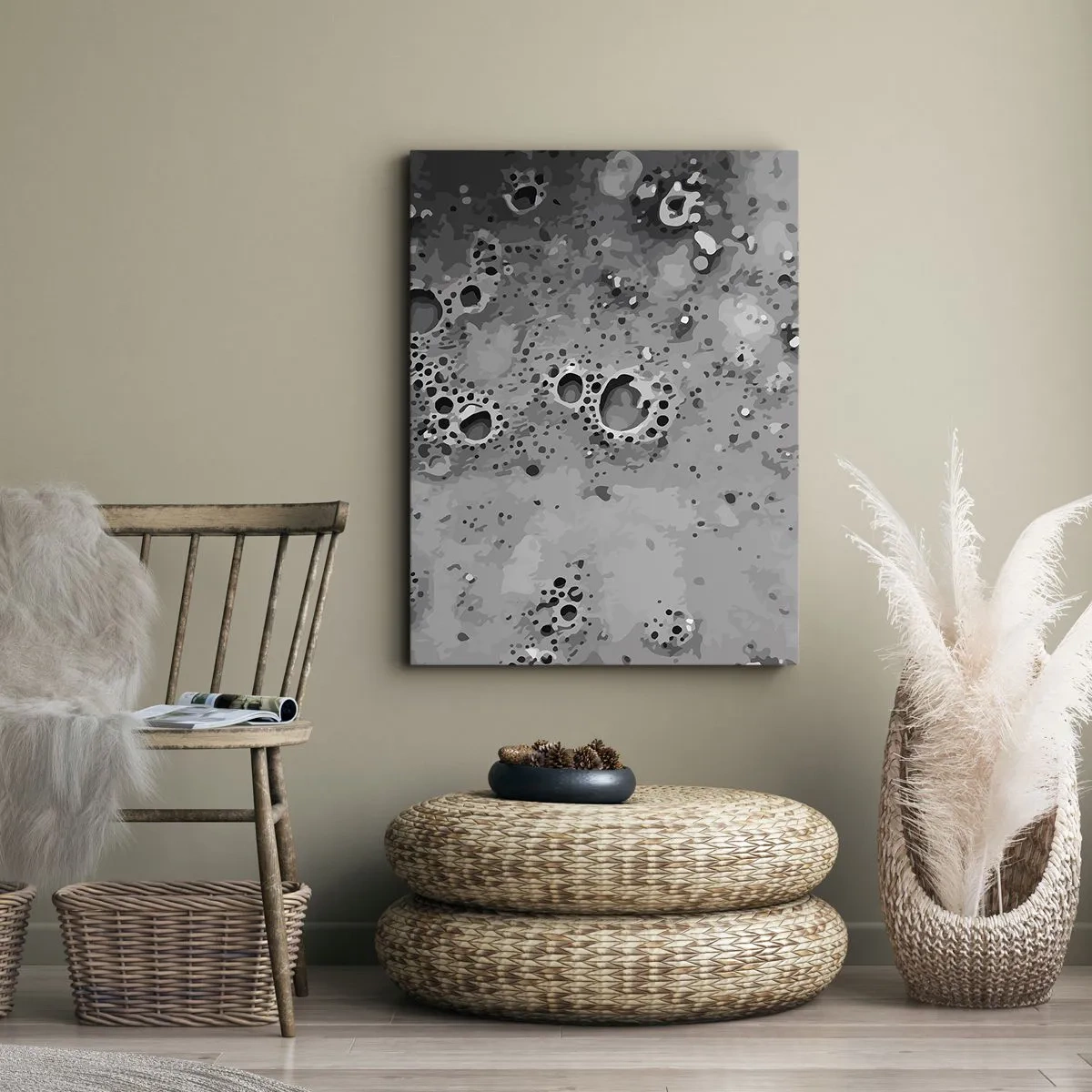 Obraz na plátně - Jako měsíční krajina - 50x70 cm