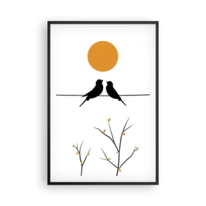Plakát v černém rámu - Slavíčí večer - 61x91 cm