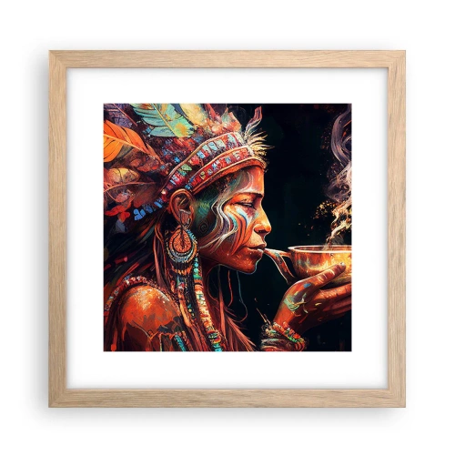 Plakát v rámu světlý dub - Magický rituál - 30x30 cm