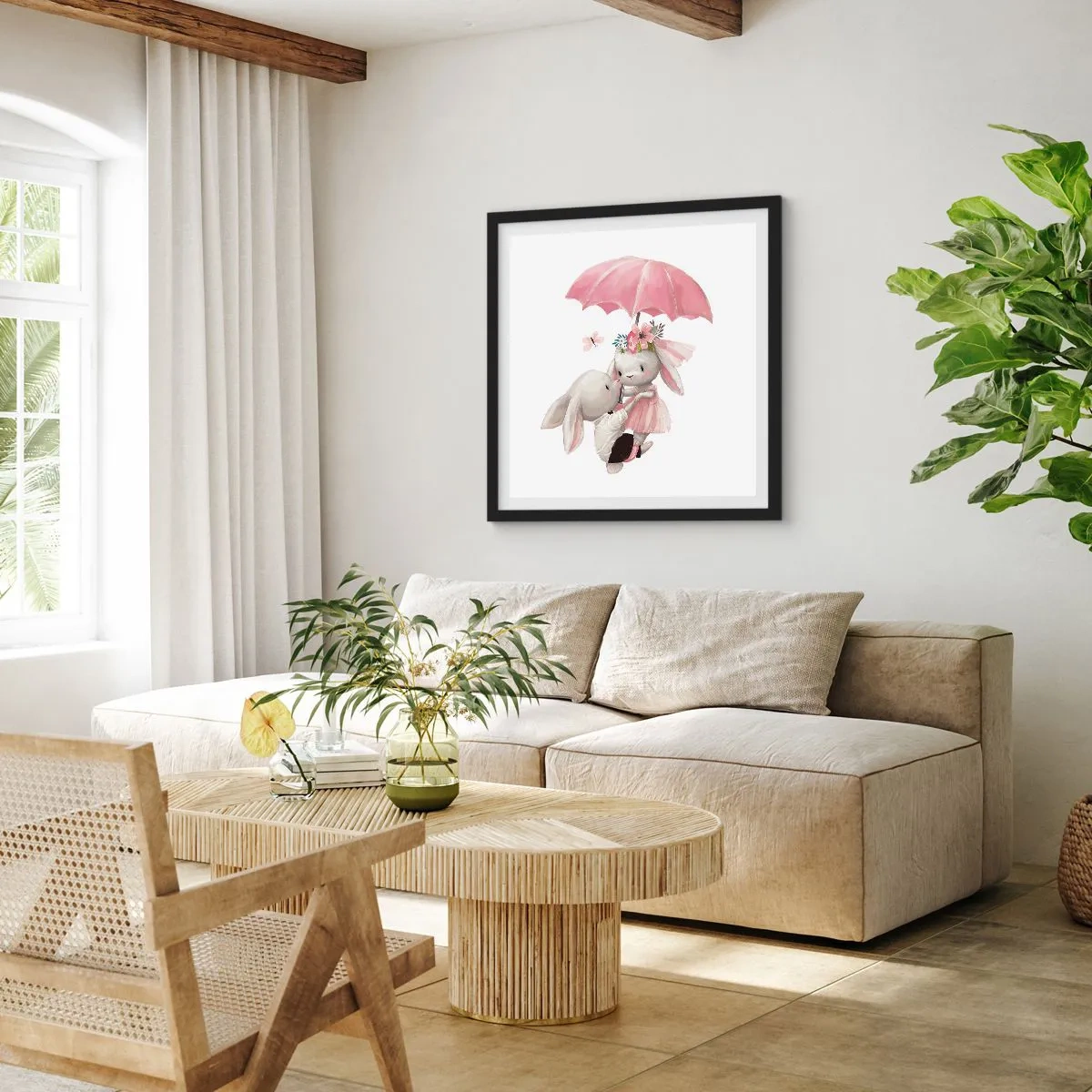 Plakát v černém rámu - To je láska - 60x60 cm