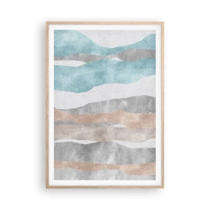 Plakát v rámu světlý dub - Studie blízkosti - 70x100 cm