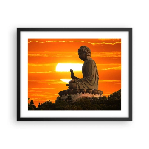 Plakát v černém rámu - Bez strachu ze světa - 50x40 cm