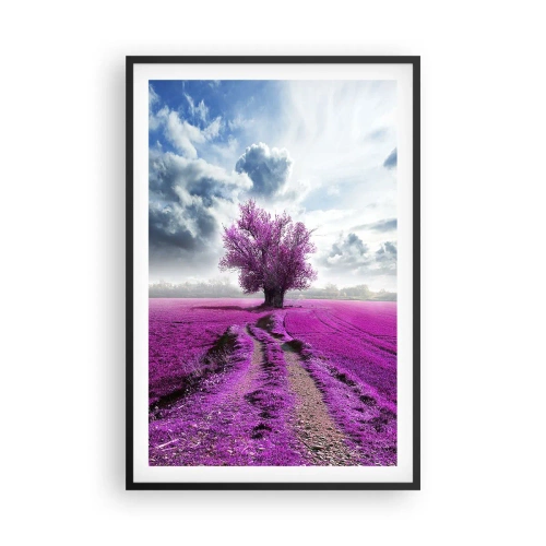 Plakát v černém rámu - Vřesoviště - divočina - 61x91 cm