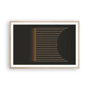 Plakát v rámu světlý dub - Prozkoumat temnotu - 91x61 cm