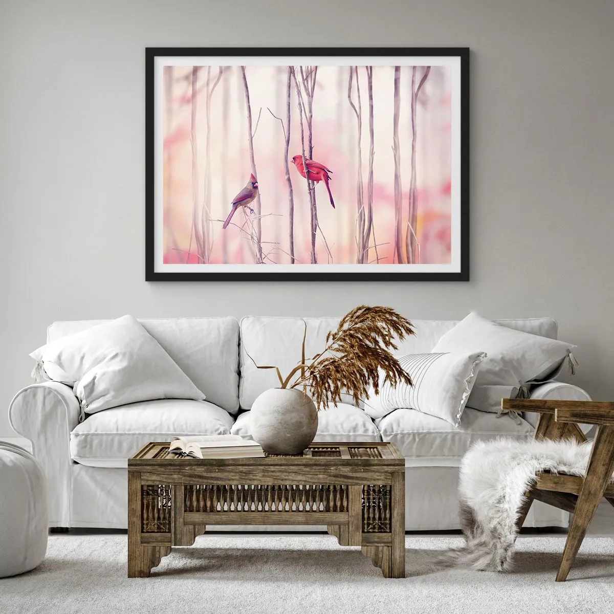Plakát v černém rámu - Příběh růžového lesa - 70x50 cm