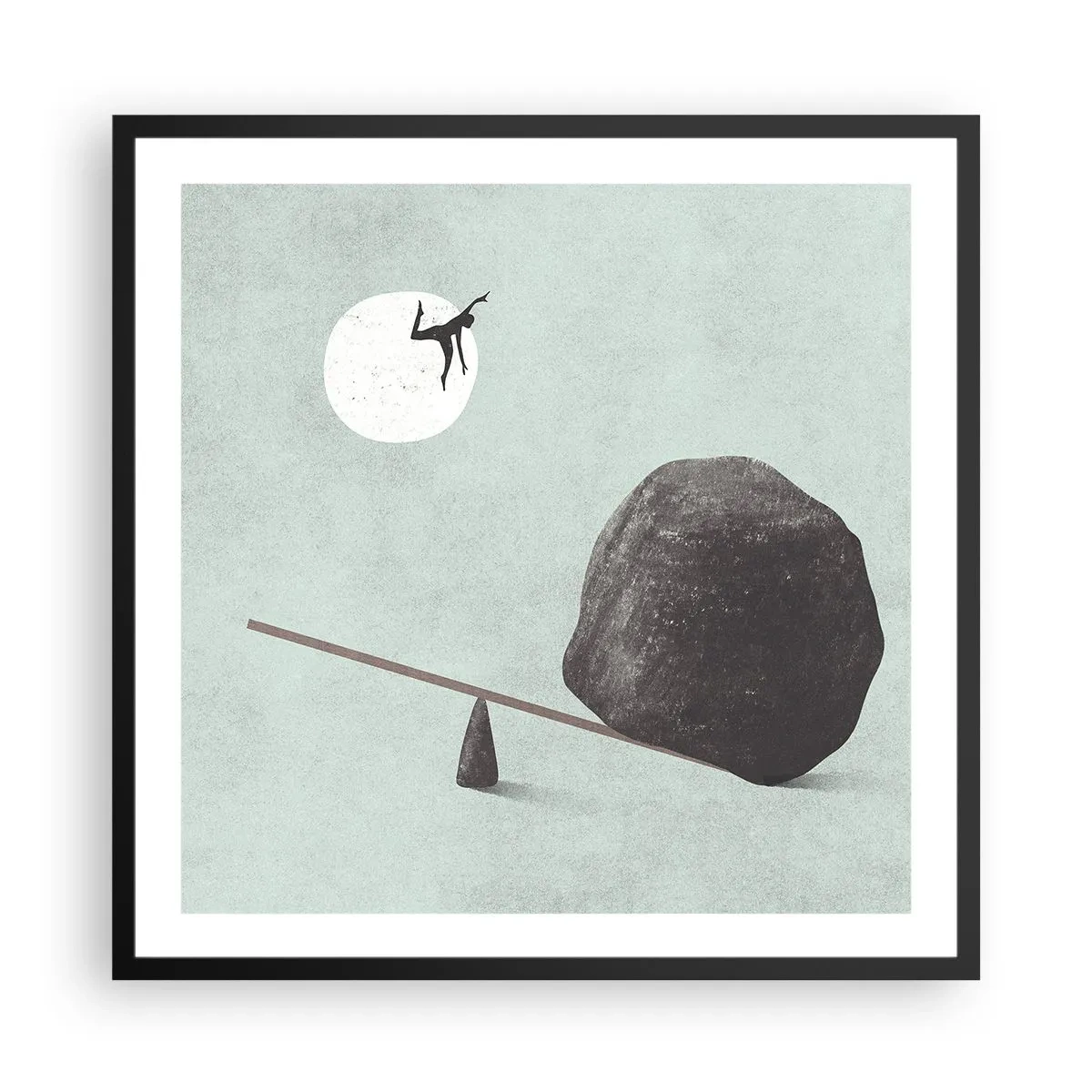 Plakát v černém rámu - Splněný sen - 60x60 cm