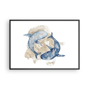 Plakát v černém rámu - Přátelství nebo láska? - 100x70 cm