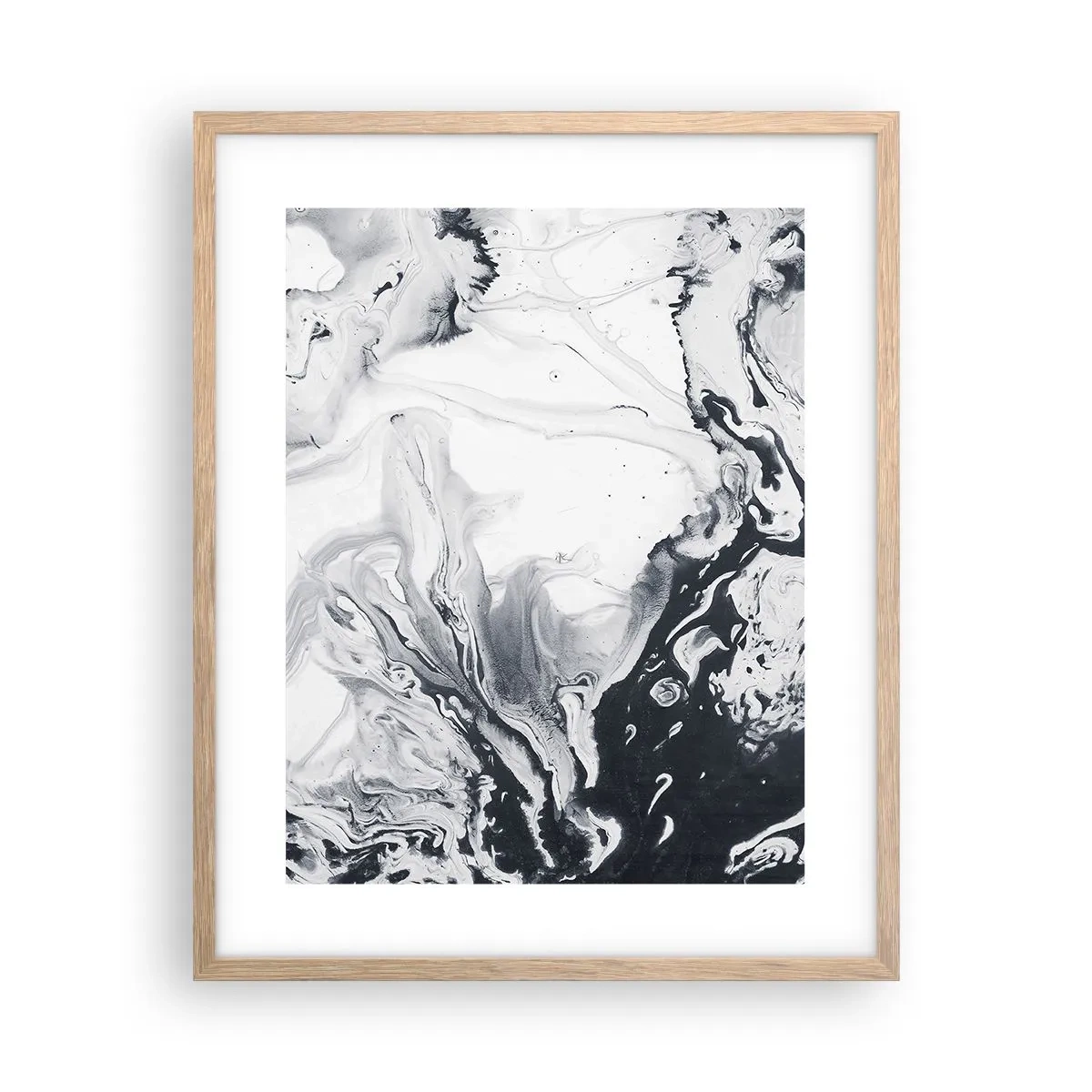 Plakát v rámu světlý dub - Zemské nitro - 40x50 cm