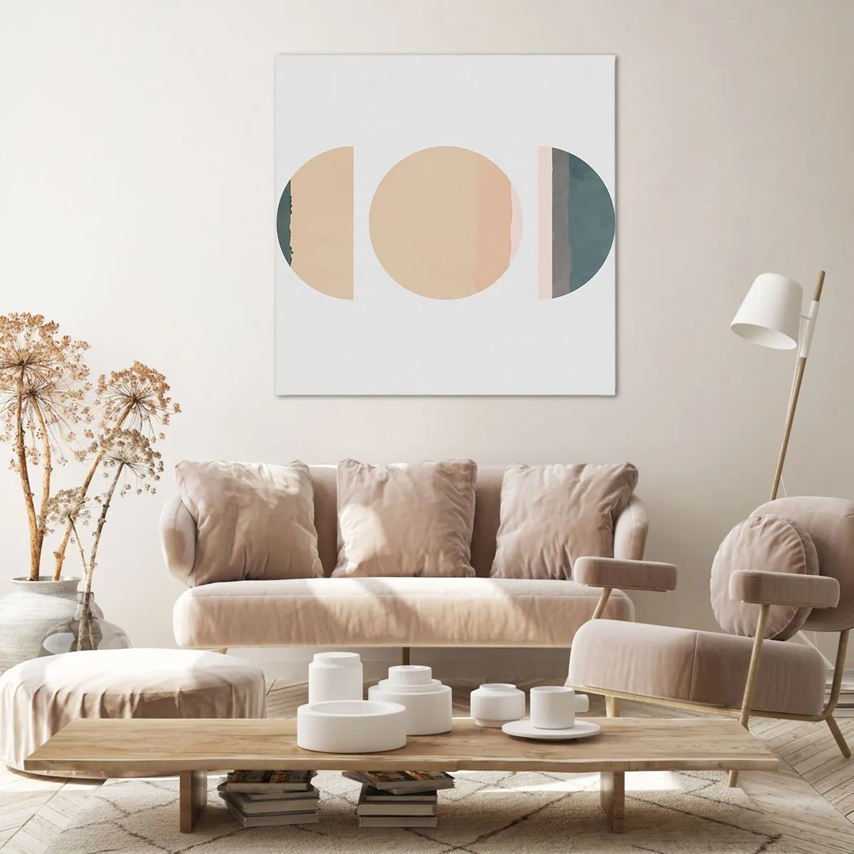 Obraz na plátně - Kruh za kruhem - 50x50 cm