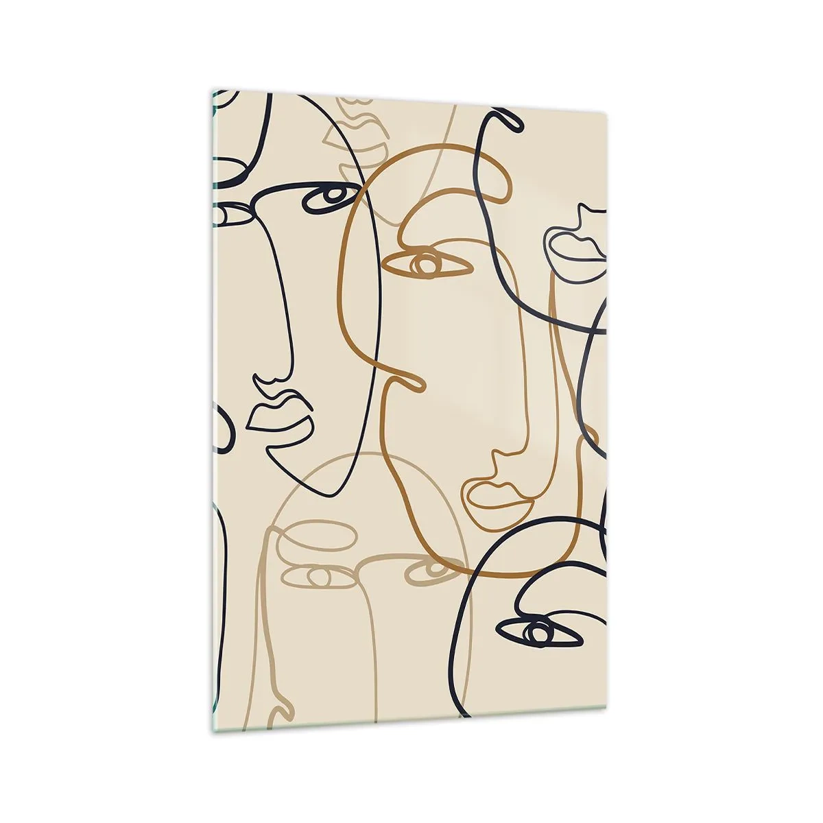 Obraz na skle - Portrét znásobený - 70x100 cm