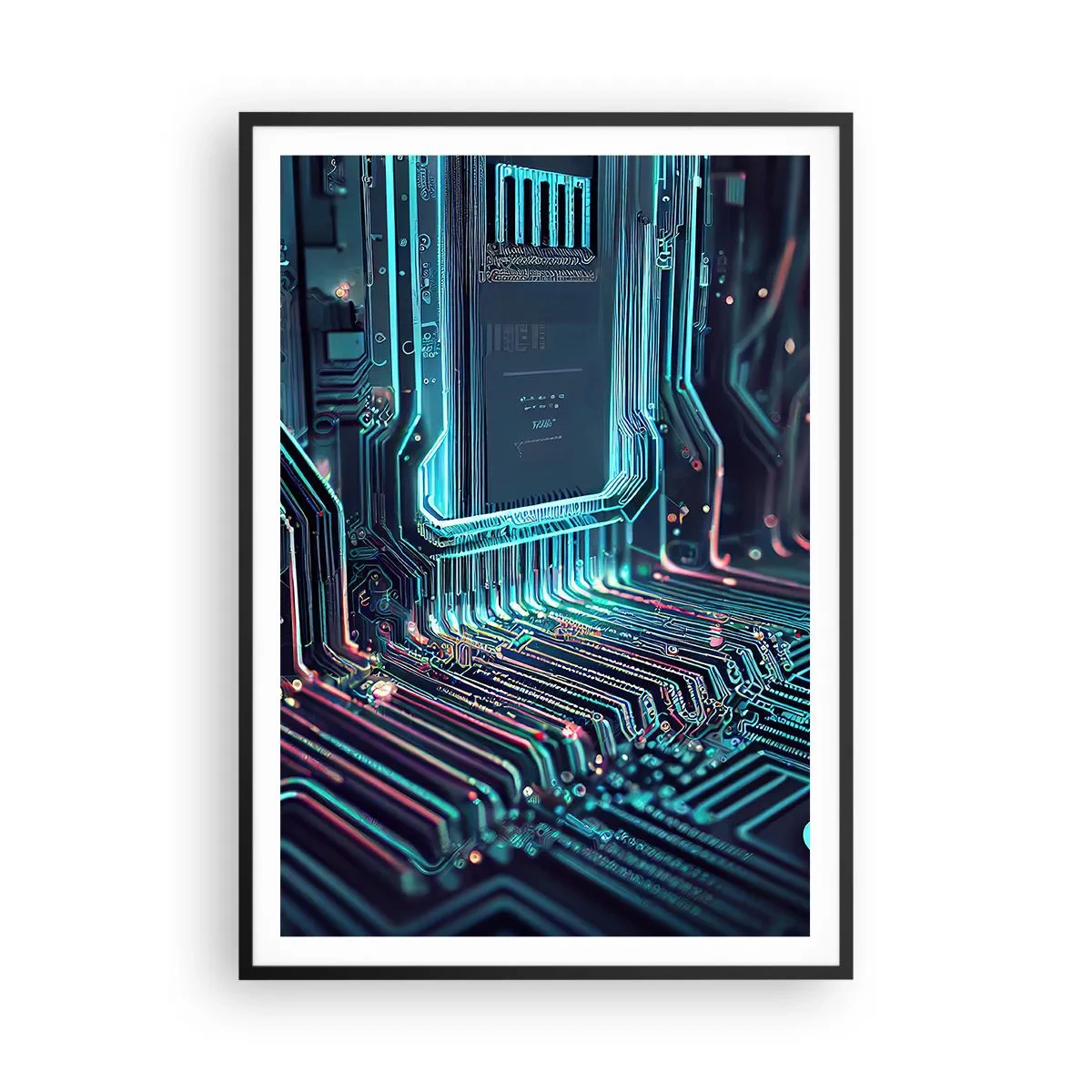 Plakát v černém rámu - Jen tak přemýšlím… - 70x100 cm