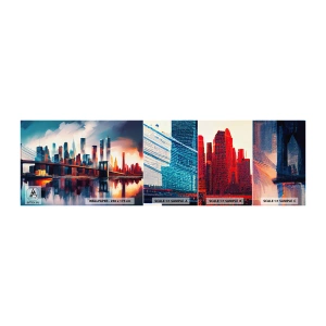 Vzor Fototapety Samolepicí Deluxe Sticker - Famózní New York - Město, Most, Architektura - 100x30 cm