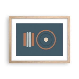 Plakát v rámu světlý dub - Podstata věcí - 40x30 cm