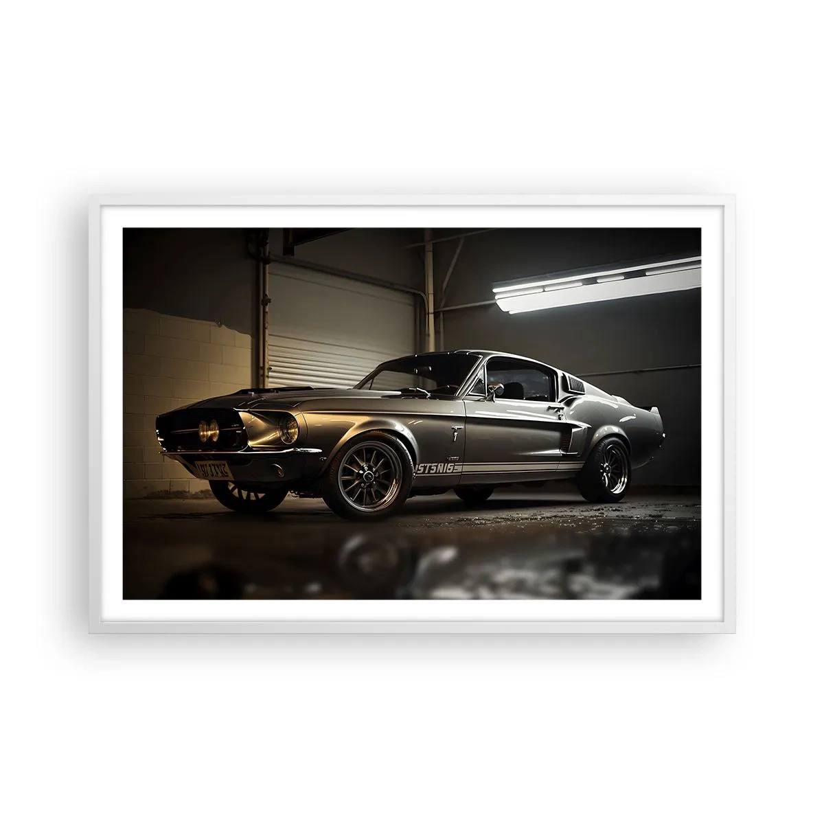 Plakát v bílém rámu - Návrat do minulosti - 91x61 cm