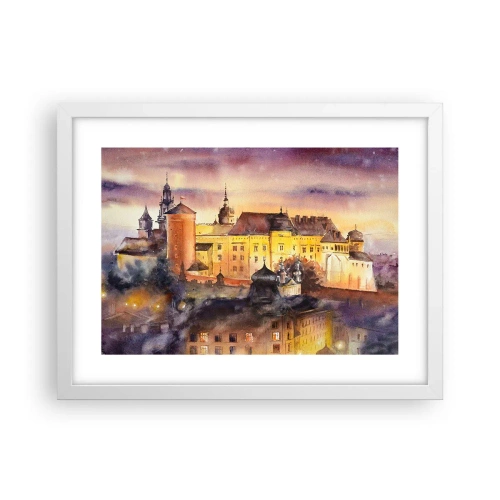 Plakát v bílém rámu - Historie a pohádka - 40x30 cm