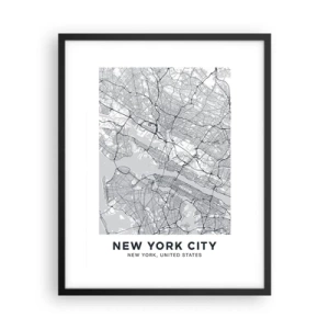 Plakát v černém rámu - Anatomie metropole - 40x50 cm