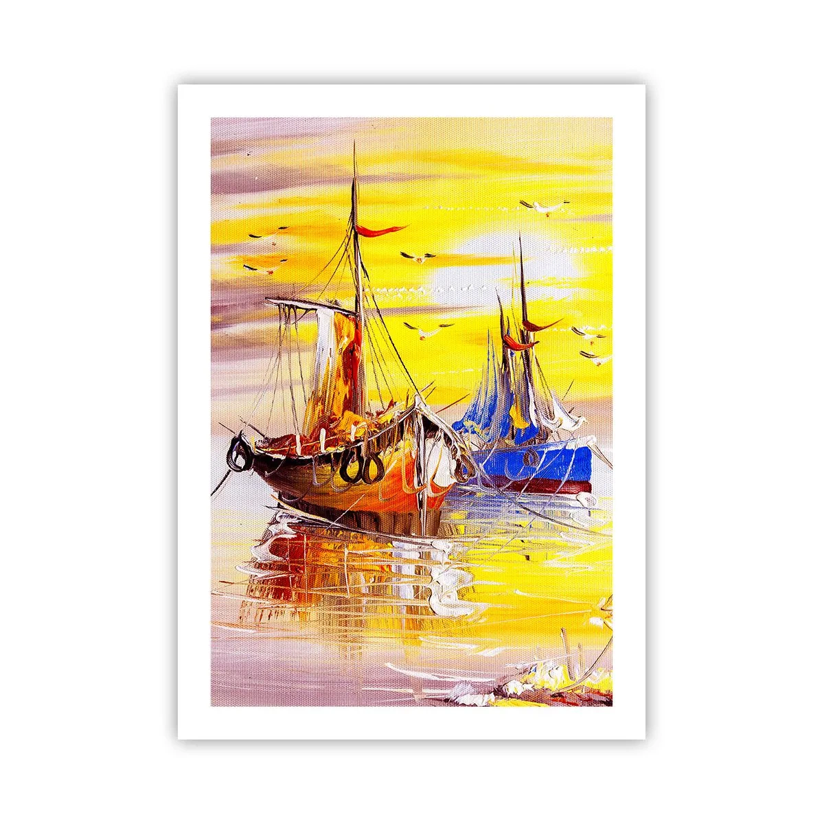 Plakát - Zasloužený odpočinek v přístavu - 50x70 cm