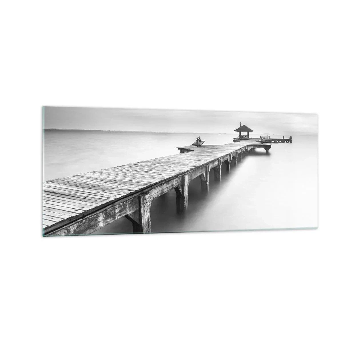 Obraz na skle - Daleko od nás - 100x40 cm